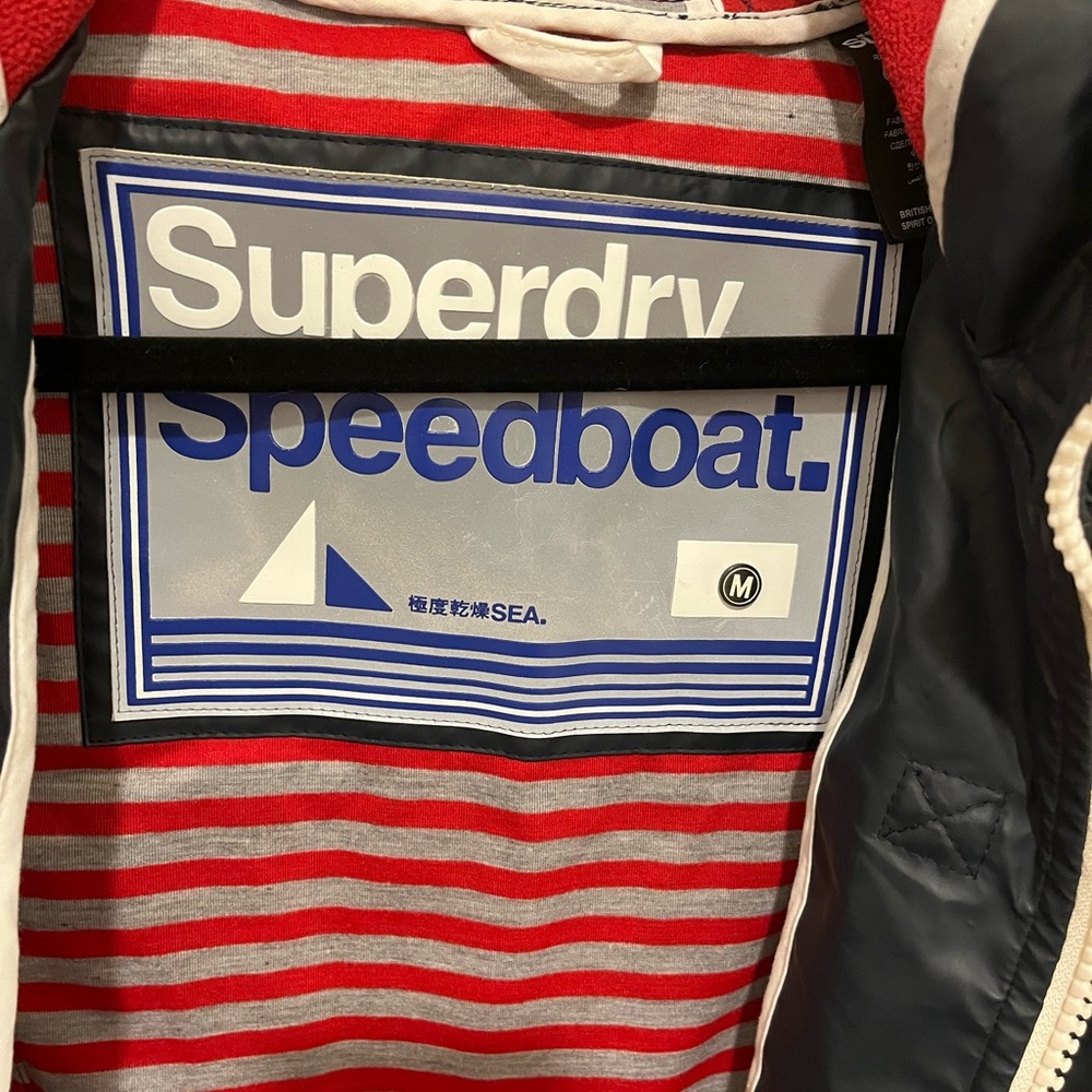 Superdry Nautical Ladies Hooded Jacket - Boat Duffle Jacket Fully Linedsize M - Picture 9 of 16